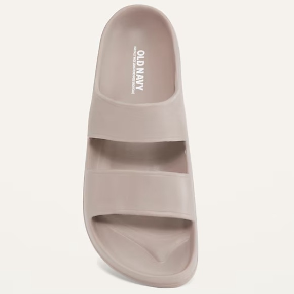 Old Navy Shoes - NWT Old Navy Double Strap Sandal Slides in Taupe